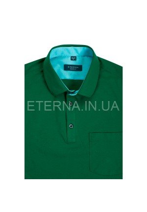 Чоловіча сорочка-поло темно-зелена 2203/40/C547 ETERNA
